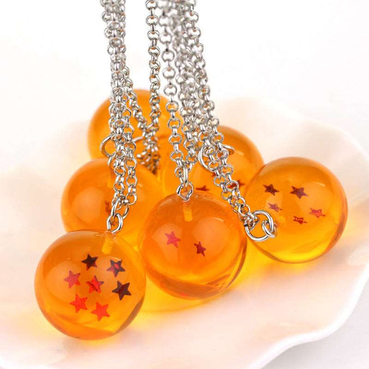 [wakalives] Dragon Ball Star Necklaces Set: Creative Anime Pendants - wakalives