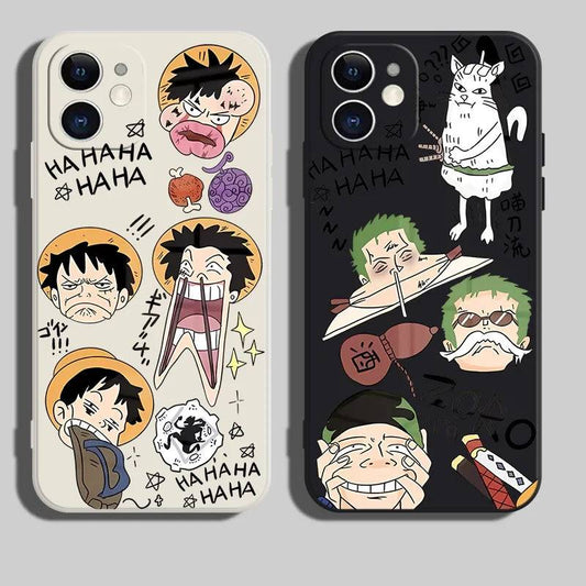 [wakalives] Funny One Piece Luffy Silicone Mobile Phone Case - Soft Shell Protective Cover